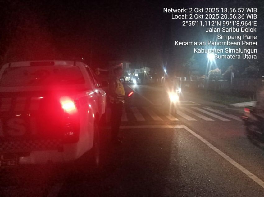 Blue Light Patrol Satlantas Polres Simalungun, Cegah Balap Liar dan Jaga Keamanan Malam Hari