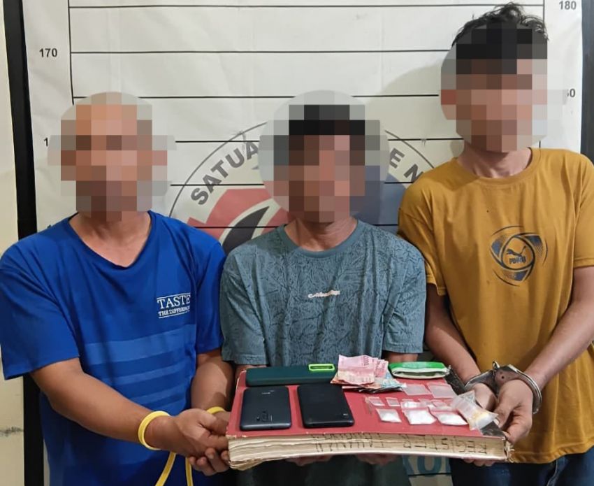 Satresnarkoba Polres Aceh Selatan Berhasil Amankan Empat Pelaku Narkoba di Kecamatan Bakongan