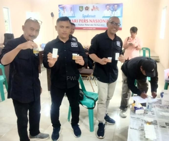 PWI Kabupaten Asahan Gelar Test Urine