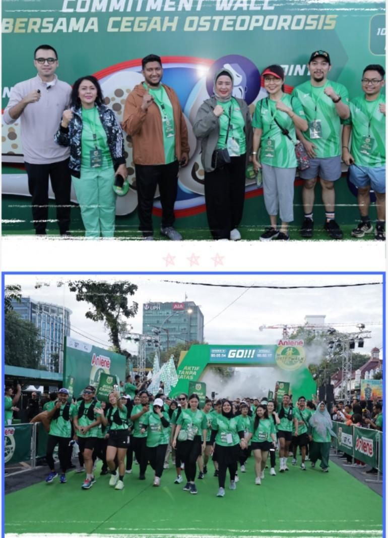 Susu Anlene OsteoWalk 10.000 Langkah ,Untuk Cegah Osteoporosis
