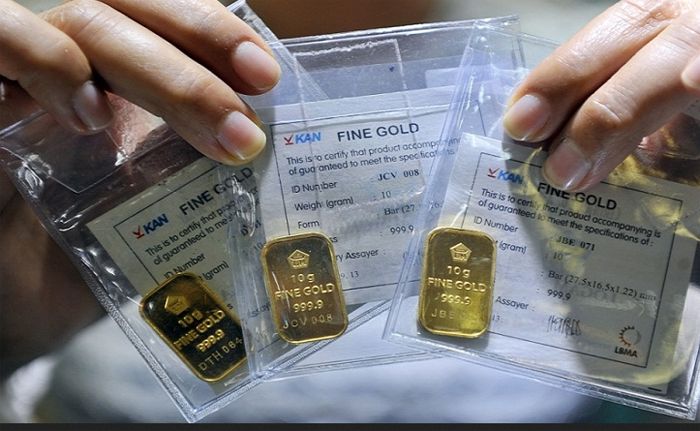 Harga Emas Antam Hari Ini Melesat, Kini Dijual Rp2.284.000 per Gram