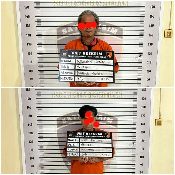Polsek Medan Timur Tangkap Dua 'Rayap Besi'