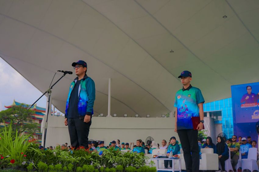 Api Porkot Berkobar, Rico Waas Beri Semangat Atlet Yang Akan Bertanding