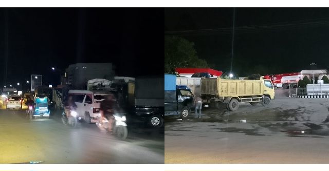 BBM Solar Langka di Doloksanggul, Mobil Antri Mengular ke Bahu Jalan