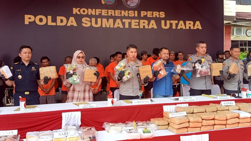 Januari sampai September 2025 1.010 Pelaku Narkoba di Tiga Daerah Ditangkap, 145 Kg Sabu Disita