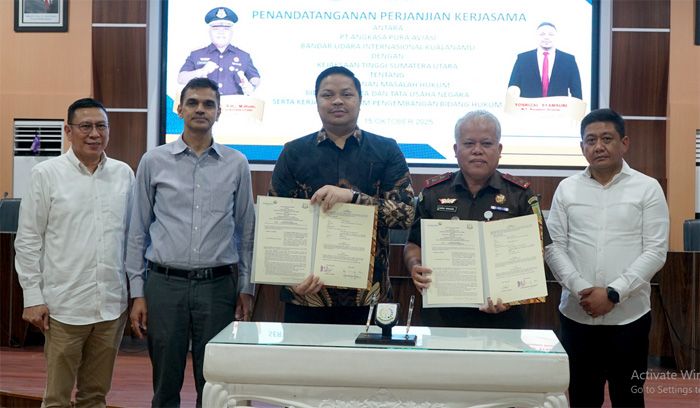 PT.Angkasa Pura Aviasi Bandara Internasional Kualanamu Tandatangani Kerjasama Bidang Datun Dengan Kejati Sumut