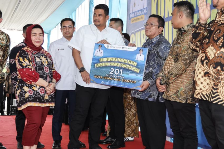 Wesly Silalahi Hadiri Kunker Gubsu Bobby di KEK Sei Mangkei Simalungun