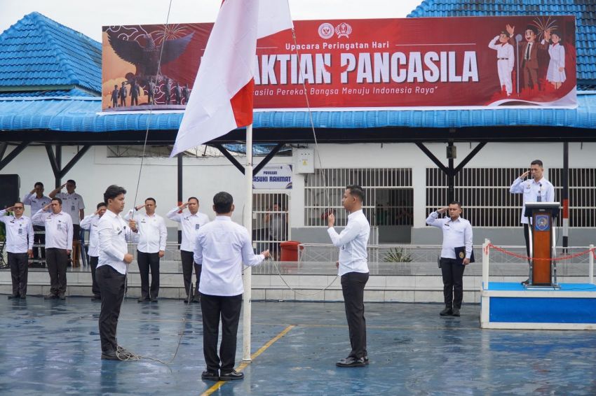 Rutan Kelas I Medan Gelar Upacara Peringatan Hari Kesaktian Pancasila