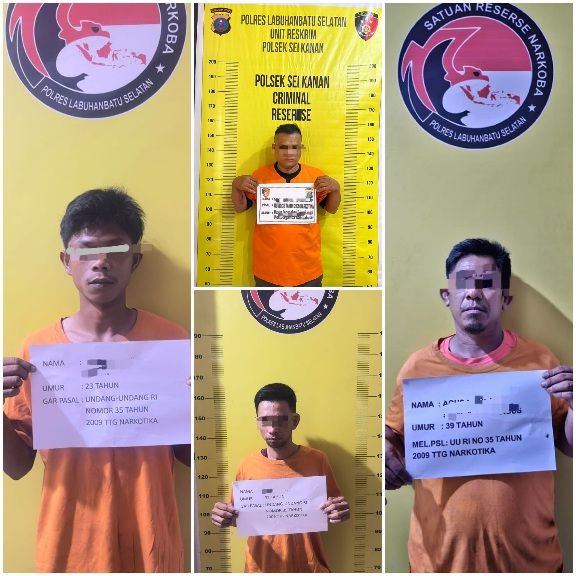 Polres Labusel Ringkus Empat Tersangka Narkoba Berikut 56 Gram Sabu dalam Kurun Waktu Dua Hari
