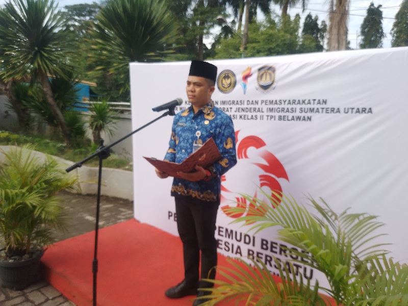 Imigrasi Belawan Gelar Upacara Sumpah Pemuda