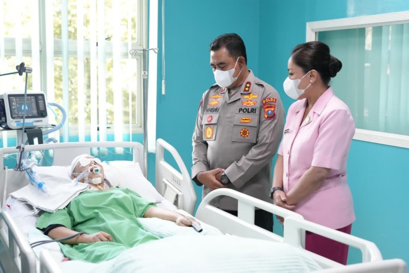 Kapolda Sumut Jenguk Korban Laka : Pelaku akan Diproses Pidana dan Etik