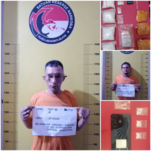 Polres Labusel Ungkap 2 Jaringan Pengedar 408 Gram Sabu di Asam Jawa
