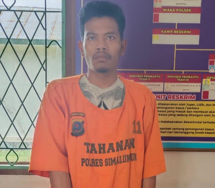 Reskrim Polsek Tanah Jawa Bekuk Residivis Pencuri Gudang, Kerugian Rp10,6 Juta