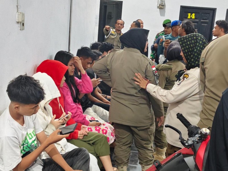 Miris! Pelajar dan Anak di Bawah Umur Terjaring Razia Pekat di Kos-kosan