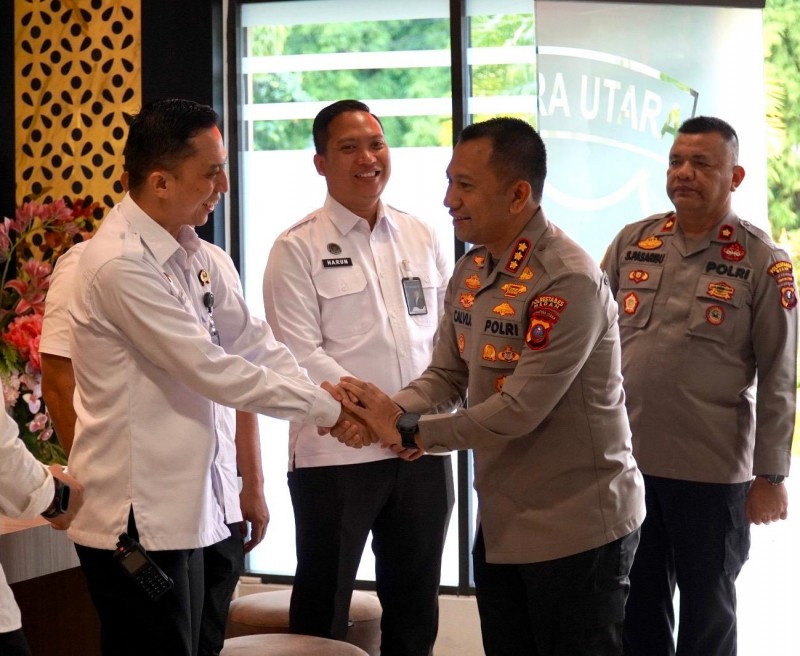Perkuat Sinergi Penegakan Hukum, Kepala Rutan Medan Silaturahmi ke Polrestabes Medan