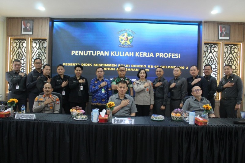 Serdik Sespimmen Polri ke 65 KKP di Polrestabes Medan