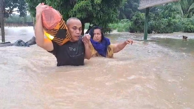 Curah Hujan Tinggi Selama 2 Hari, Tebingtinggi Terendam