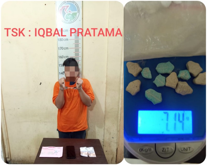 Satuan Resnarkoba Polres Langkat Amankan Warga Medan.