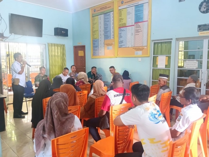 Babinsa Koramil 07/Tambelan Sertu Ruksin Yadani Siap Amankan Acara Gebyar Desa Dalam Rangka HUT Ke-77 Kabupaten Bintan
