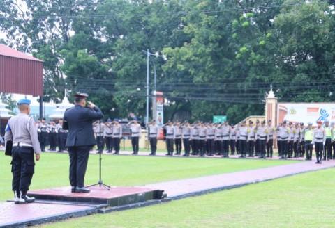 Polres Labuhanbatu Gelar Upacara Peringatan Ke-80 Tahun Hari Pahlawan Nasional