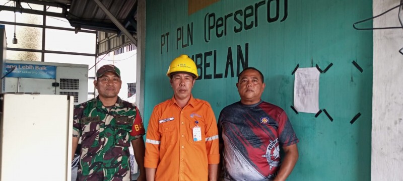 Patroli dan Pengamanan Objek Vital PLTD Bersama Komduk : Koramil 07/Tambelan, Pasokan Listrik Lancar Warga Senang