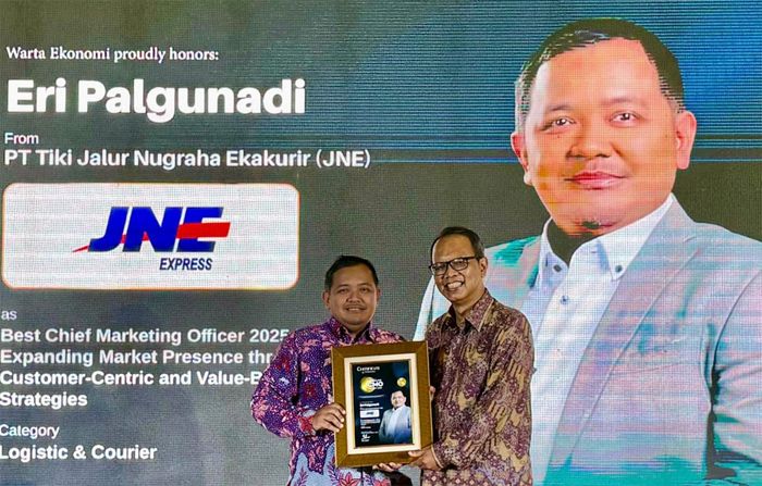 JNE Raih Penghargaan Best Chief Marketing Officer (CMO) Award 2025
