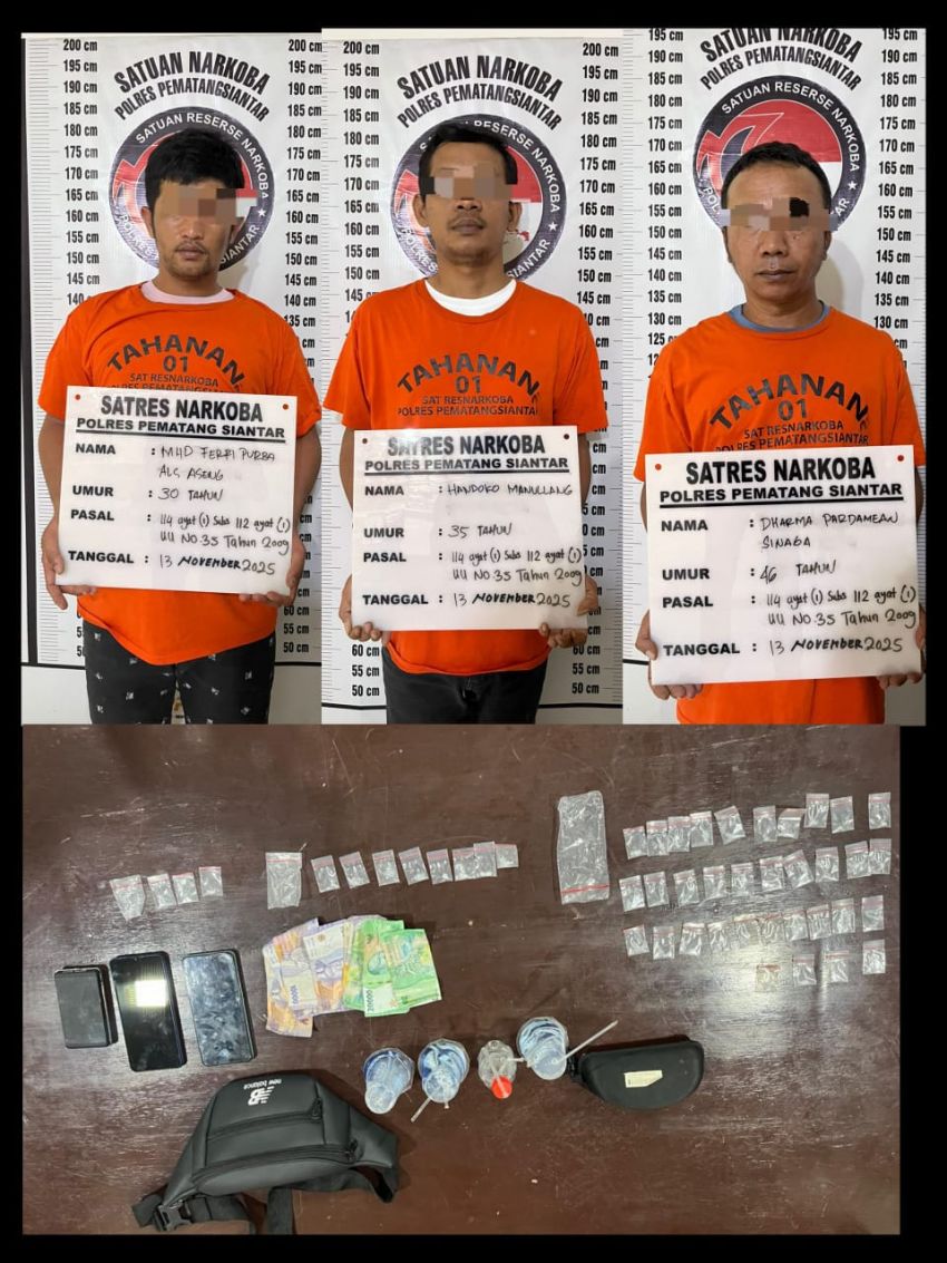 Polres Pematangsiantar Gagalkan Peredaran Narkoba Jenis Sabu