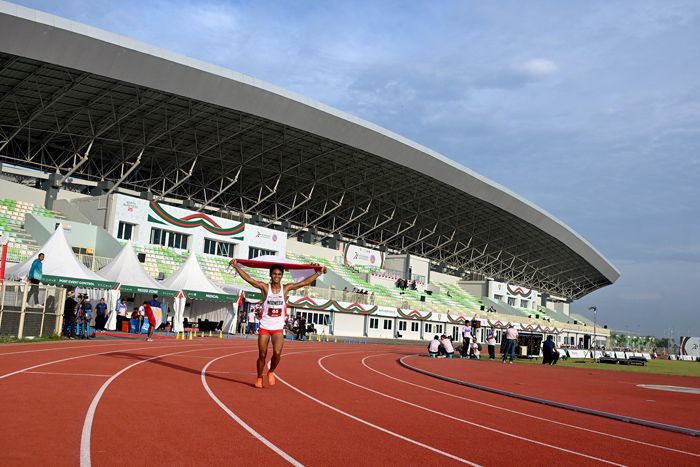 Pemecah Rekor Asal Singapura di Kejuaraan Atletik U18 & U20 Asia Tenggara Puji Stadion Madya Atletik Sumut