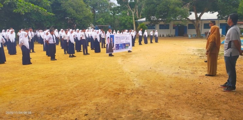 Polsek Bilah Hulu Sosialisasikan Penerimaan Siswa SMA Kemala Taruna Bhayangkara