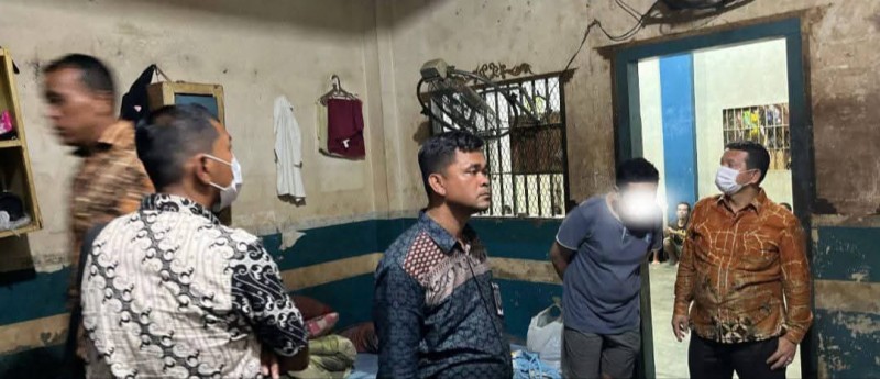 Lapas Binjai Razia Kamar Hunian Warga Binaan