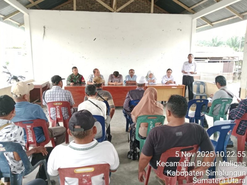 Polsek Bosar Maligas Dukung Pembentukan Koperasi Merah Putih