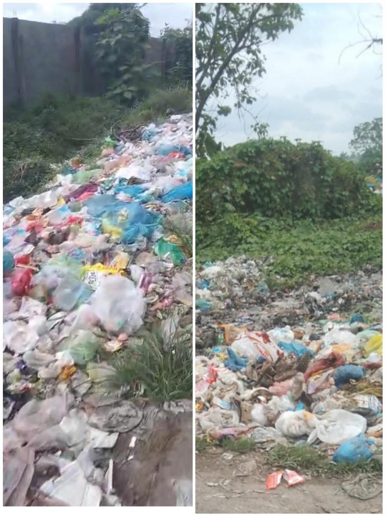 Bau Busuk Tumpukan Sampah Resahkan Warga Saentis Jalan Supoyono