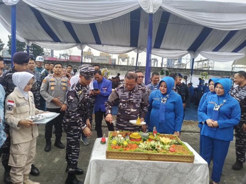 Pangkoarmada I Hadiri Prolasih Hut Armada RI ke 80 di Belawan