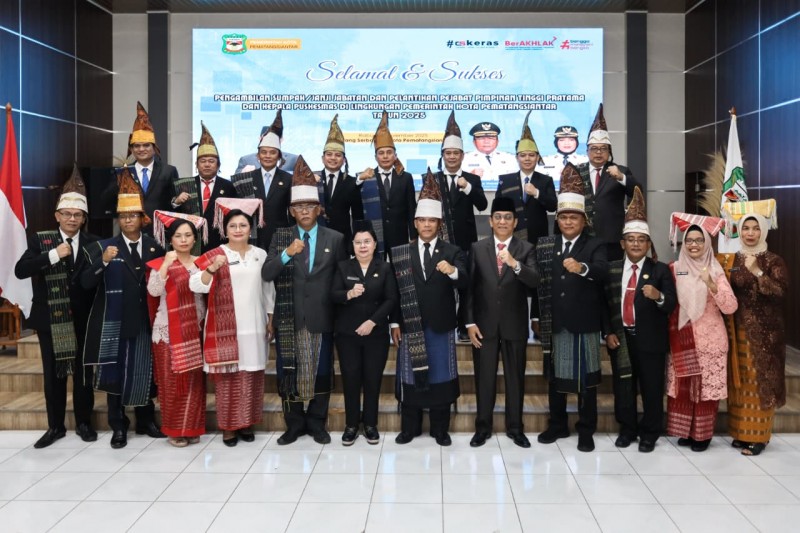 Wali Kota Wesly Melalui Sekda Lantik 20 Pejabat Tinggi Pratama dan 1 Kapus