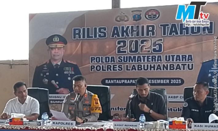 Polres Labuhanbatu Ungkap 514 Kasus Penyalahgunaan Narkoba