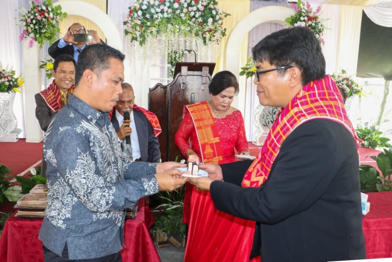 Sekda Junaedi Hadiri Perayaan Yubileum ke-75 Gereja GBKP Rugun di Siantar
