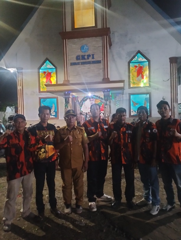 PAC Pemuda Pancasila Medan Denai Posko Pengamanan Gereja, Jaga Kondusivitas Malam Natal 2025 dan Tahun Baru 2026