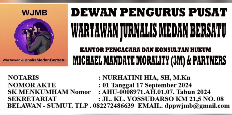 Ketum DPP WJMB Tegaskan Komitmen Pengabdian untuk Bangsa : Siap Wujudkan Nawacita Jurnalis, Pembela Hukum, dan Hak Rakyat Tertindas