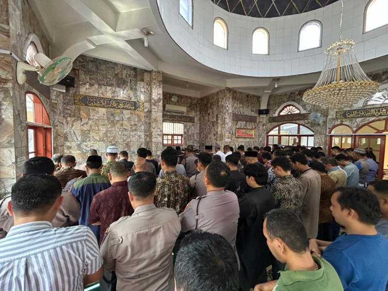 Wujud Solidaritas, Polres Pematangsiantar Gelar Salat Gaib dan Doa Bersama untuk Korban Bencana di Sumatera