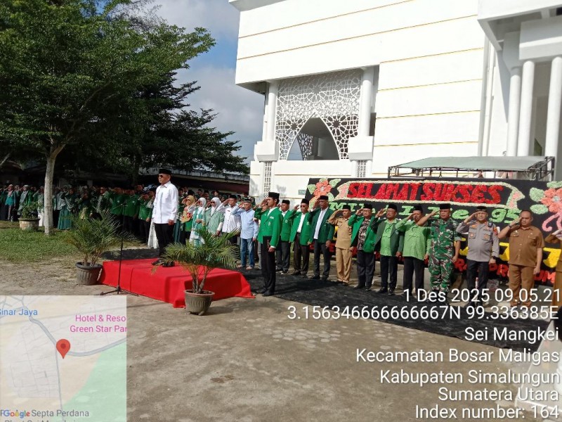 Polres Simalungun Kawal Hikmat Upacara Milad ke-95 Al Washliyah di Perdagangan, Dihadiri Bupati dan Sejumlah Tokoh Daerah