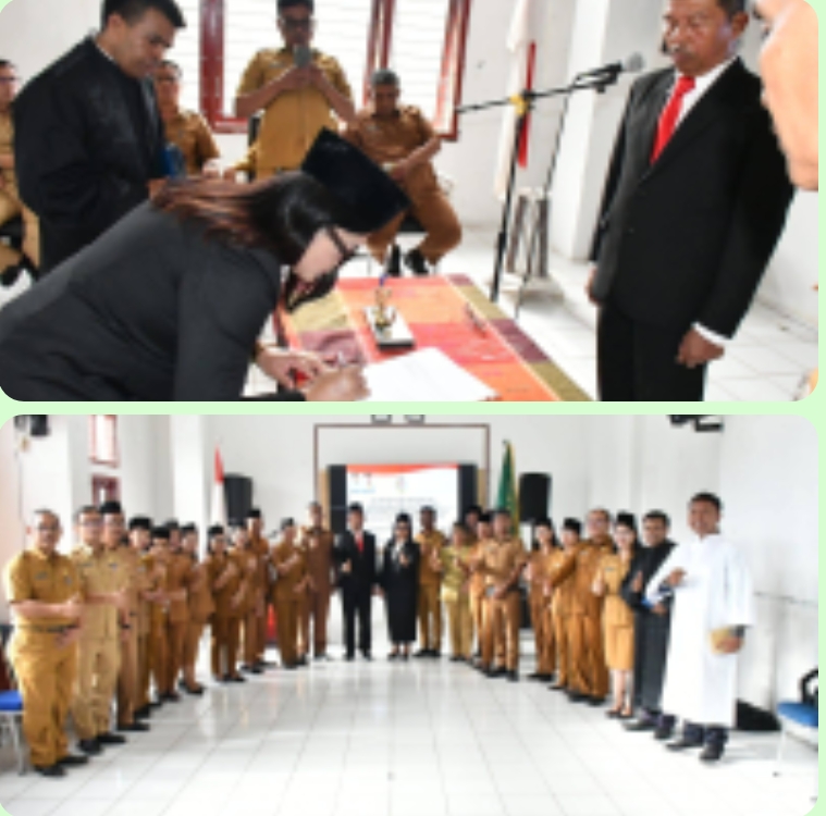 Pemkab Toba Lantik 21 PNS, 1 Pejabat Struktural