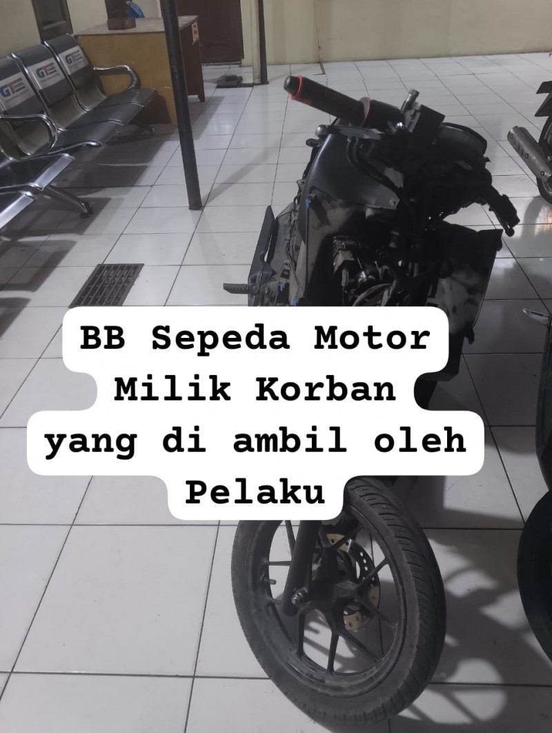 Polsek Delitua Ringkus Residivis Curanmor Usai Gasak Motor di Parkiran Gereja HKBP.