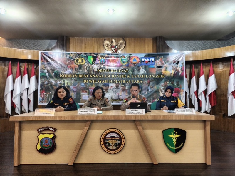 Tim DVI Polda Sumut Berhasil Identifikasi 290 Korban di Sumatera Utara, Operasi Dilanjutkan Hingga Akhir