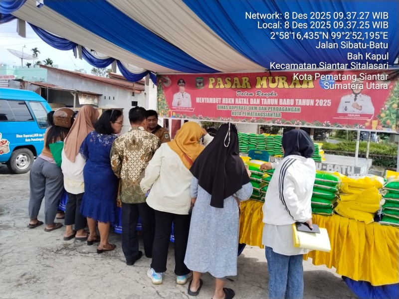 Pemko Pematangsiantar Melalui Kadis Koperasi UMKM Gelar Pasar Murah