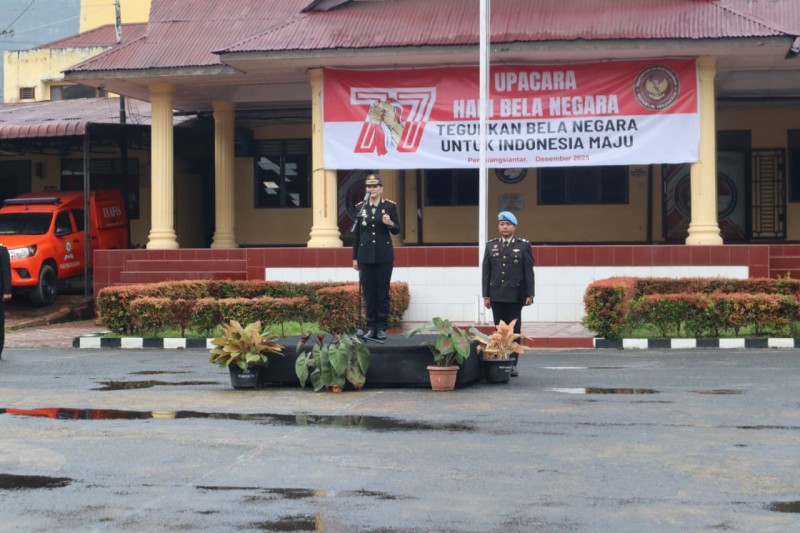 Kapolres Pematangsiantar Pimpin Upacara Bela Negara ke 77 Tahun 2025