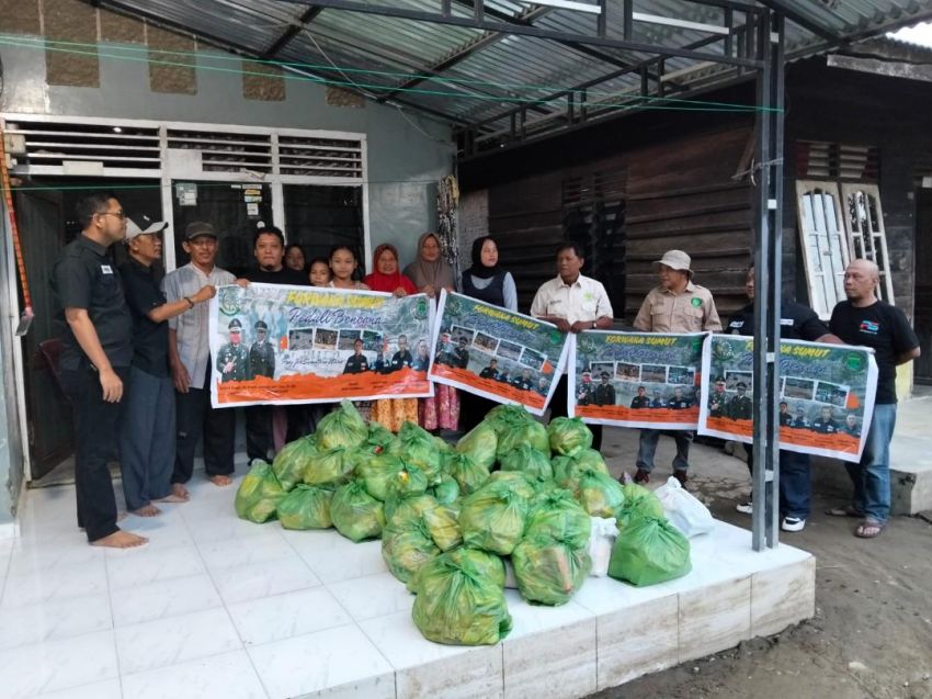 Forwaka Sumut Peduli: Sembako dan Pakaian Disalurkan ke Korban Bencana di Langkat