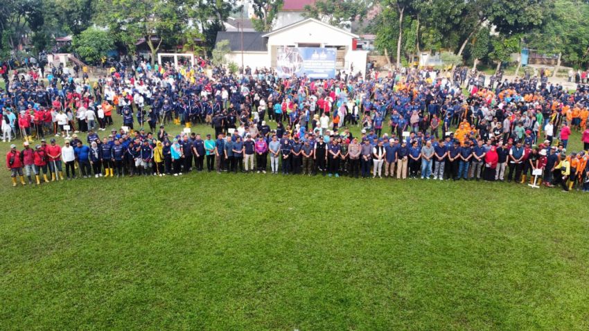 3.000 Personel dari 21 Kecamatan Gotong Royong Raya di Medan Helvetia