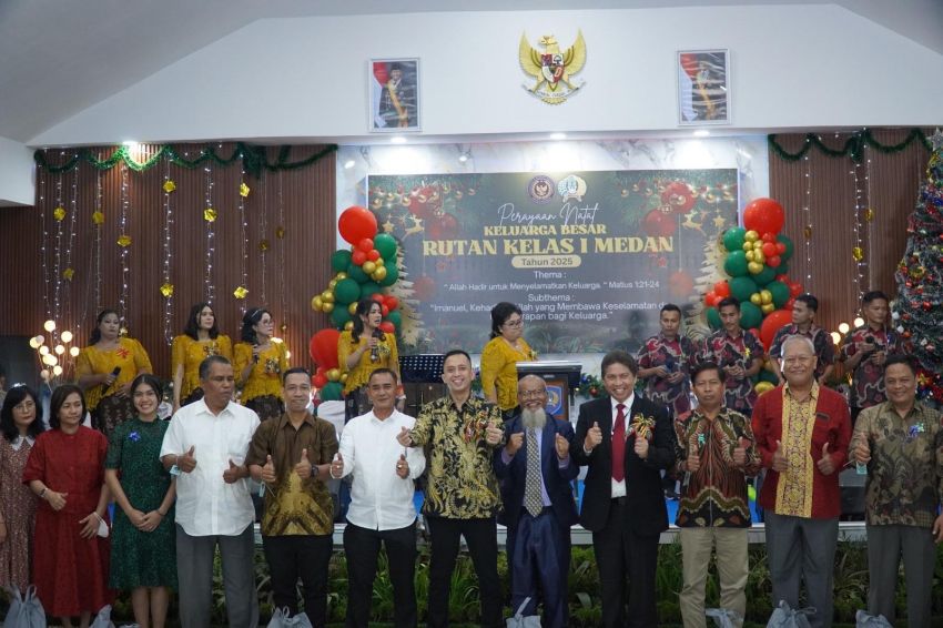 Rutan Kelas I Medan Rayakan Natal Bersama Warga Binaan, Perkuat Iman dan Kebersamaan