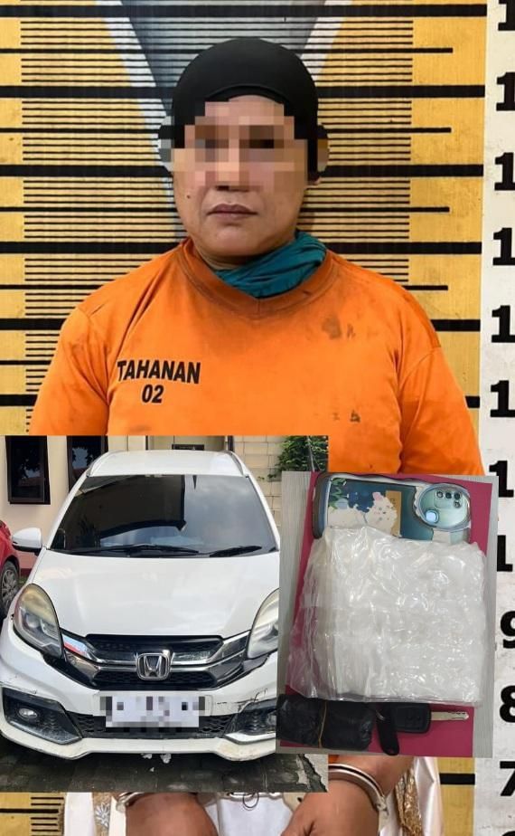 Coba Kabur Bawa Mobil,  Wanita Asal Sibolga Pemilik 1 Kg Sabu Akhirnya Tidur Di Sel