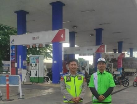Personel Polsek Nasembilan-sepuluh Laksanakan Patroli Pengecekan Stok BBM